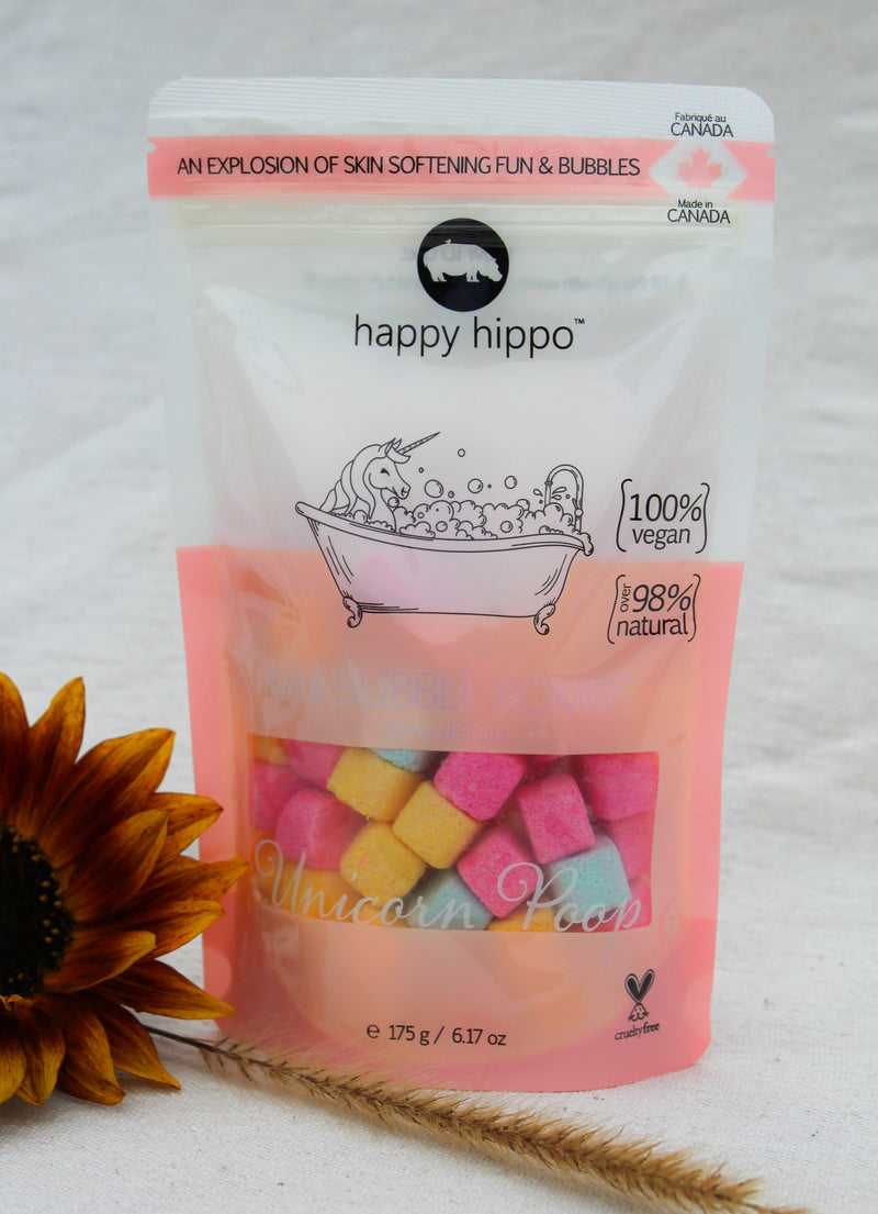 Happy Hippo UNICORN POOP Mini Bath Bombs