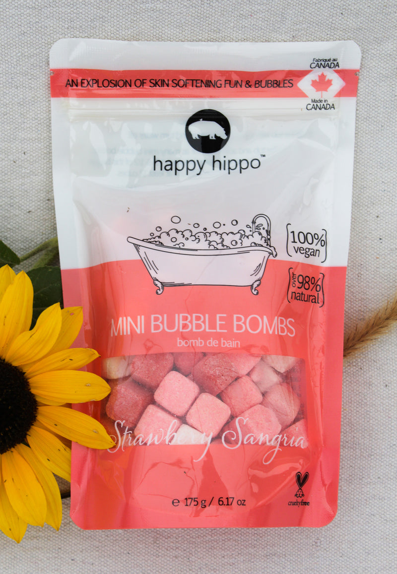 Happy Hippo STRAWBERRY SANGRIA Mini Bath Bombs