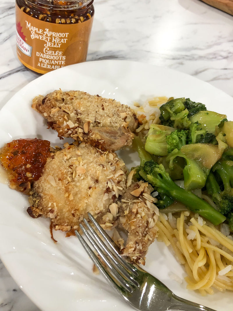 Almond Chicken with Saucy Broc and Homemade Rice-a-Roni