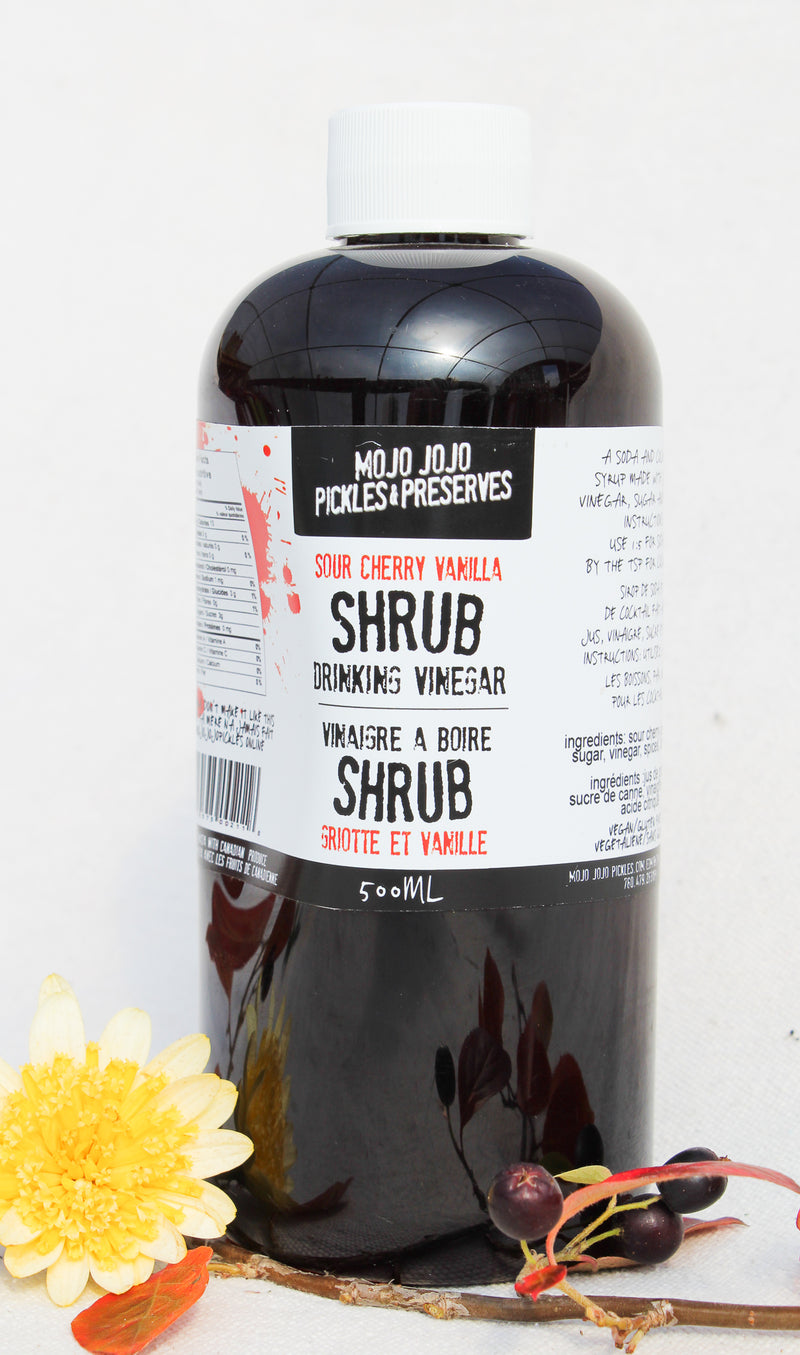 Shrub Drinking Vinegar- Sour Cherry Vanilla